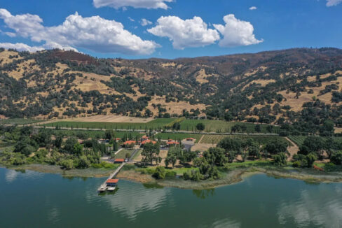 California vineyard for sale with luxury lakeside wine estate on Clear Lake