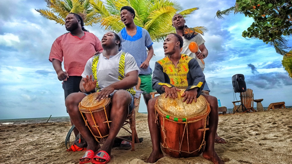 Garifuna drumming